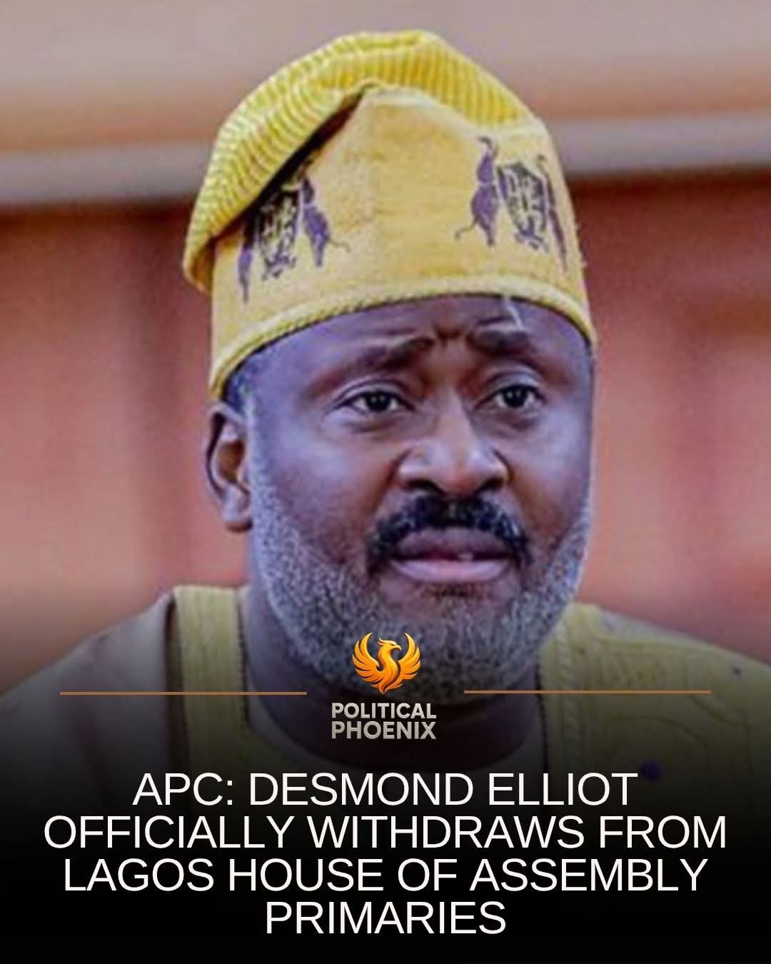 Lagos APC Primaries: Desmond Elliot Withdraws Amid Allegations of Intimidation, Irregularities