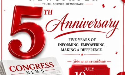 Congress Newspaper Unveils Plans for 5th Anniversary Celebration