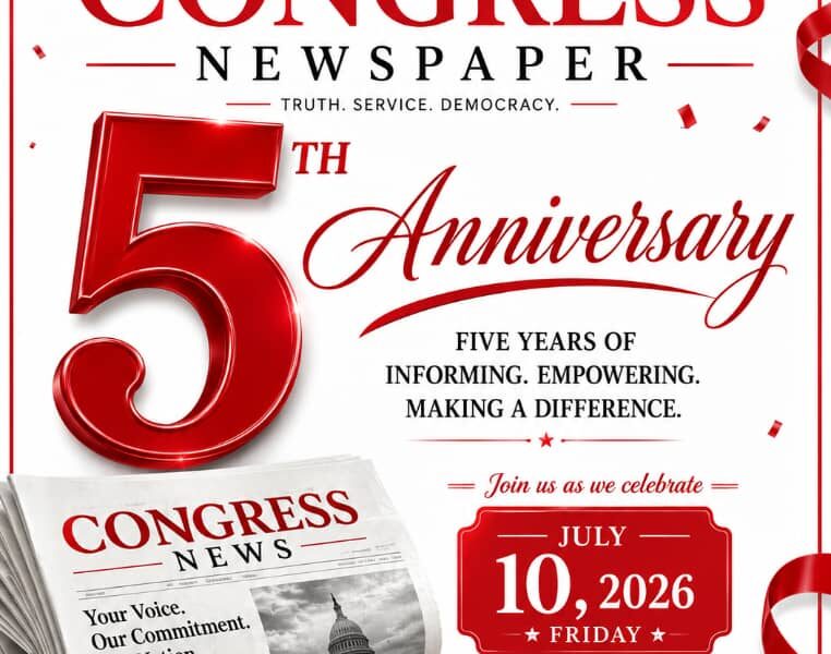 Congress Newspaper Unveils Plans for 5th Anniversary Celebration