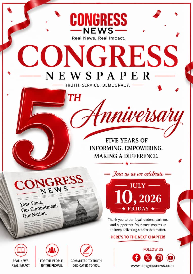 Congress Newspaper Unveils Plans for 5th Anniversary Celebration