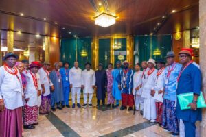 Tinubu Intervenes in Warri Delineation Dispute, Meets Ijaw, Urhobo and Itsekiri Leaders