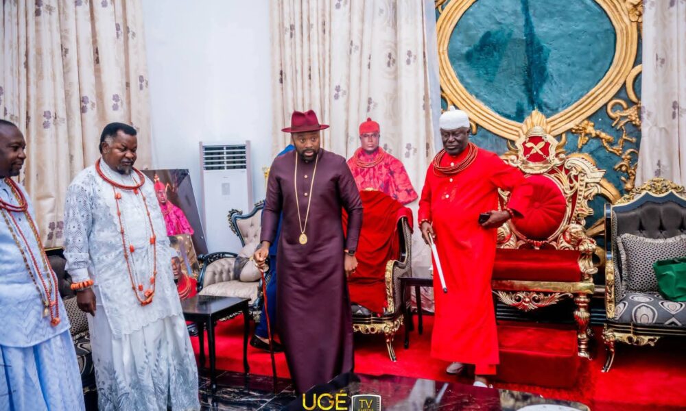 Olu of Warri Visits Ogbe-Ijoh Palace to Seek Ward Adjustment in Warri South LGA
