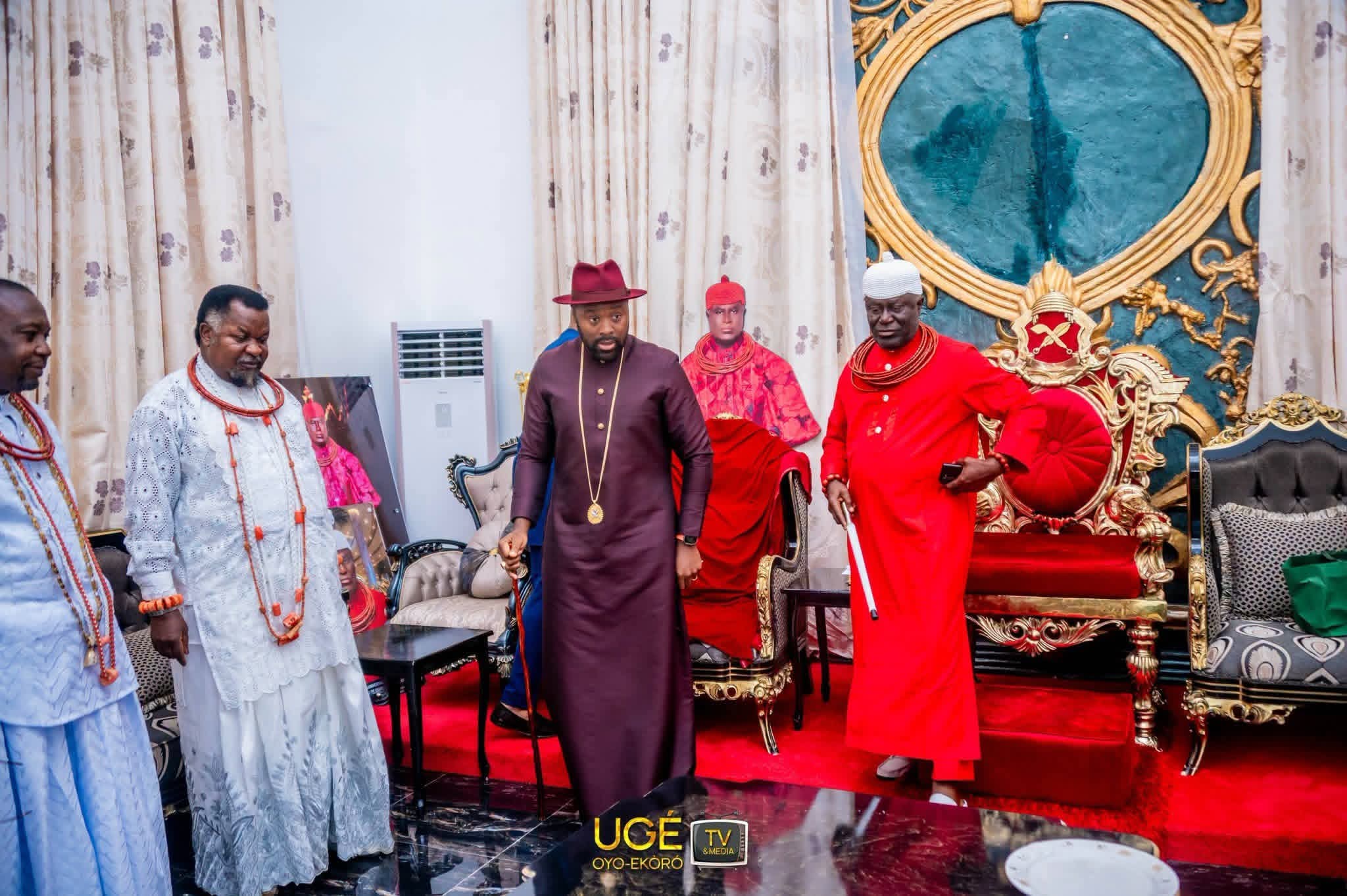 Olu of Warri Visits Ogbe-Ijoh Palace to Seek Ward Adjustment in Warri South LGA