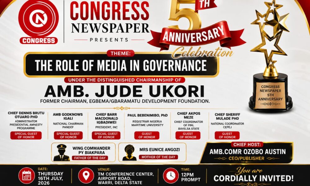 Congress Newspaper Begins Month-Long Activities for 5th Anniversary Celebration