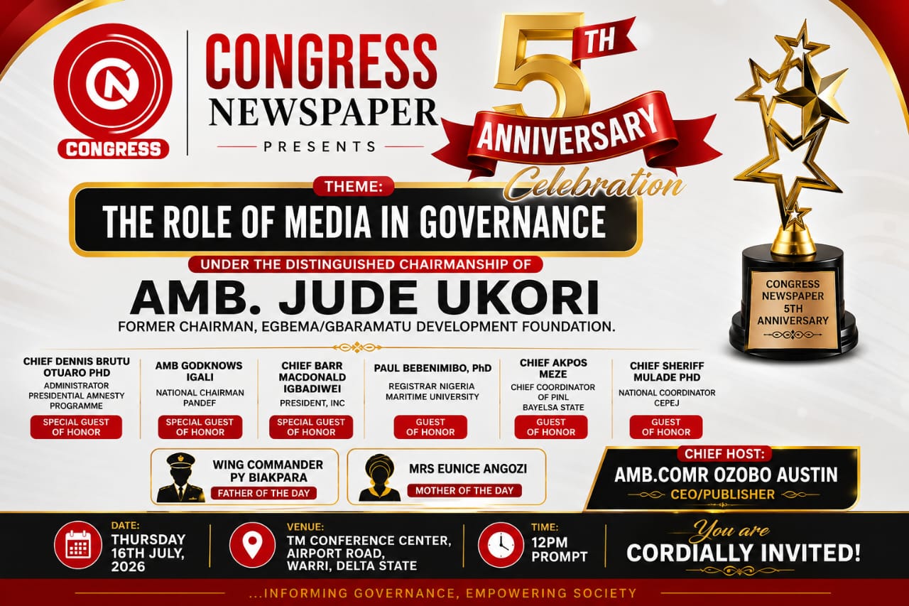 Congress Newspaper Begins Month-Long Activities for 5th Anniversary Celebration