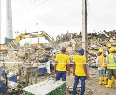 Lagos Building Collapse: Death Toll Climbs to Eight, 26 People Rescued