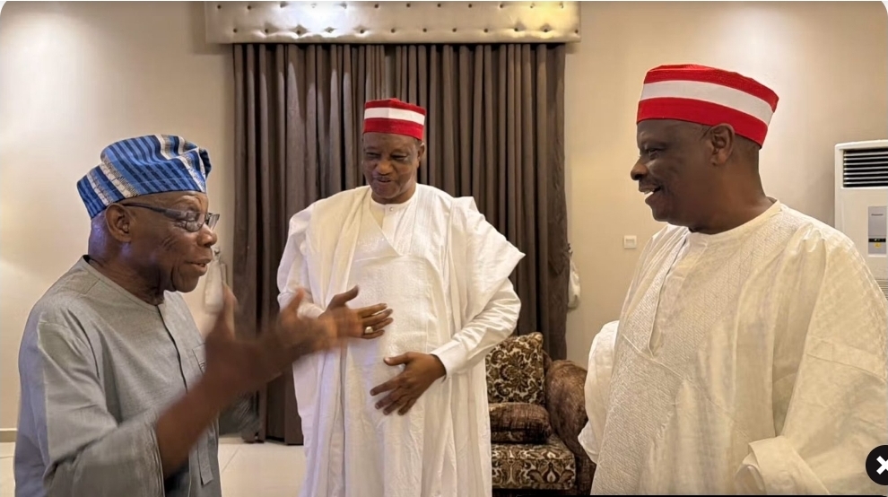 Obasanjo, Kwankwaso Hold Closed-Door Political Meeting in Kano