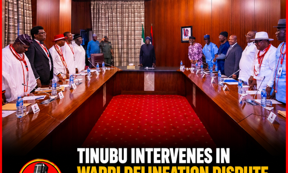 Tinubu Intervenes in Warri Delineation Dispute, Meets Ijaw, Urhobo and Itsekiri Leaders