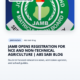 JAMB Opens UTME-Free Admission for NCE, Selected Agricultural ND Programmes