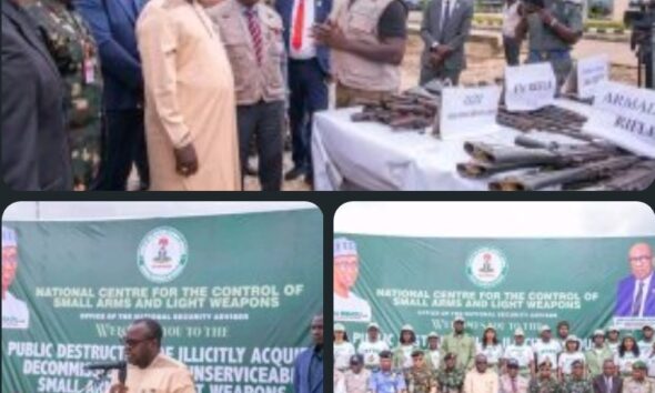 FG Intensifies Campaign Against Illegal Arms, Destroys 2,819 Weapons in Abuja