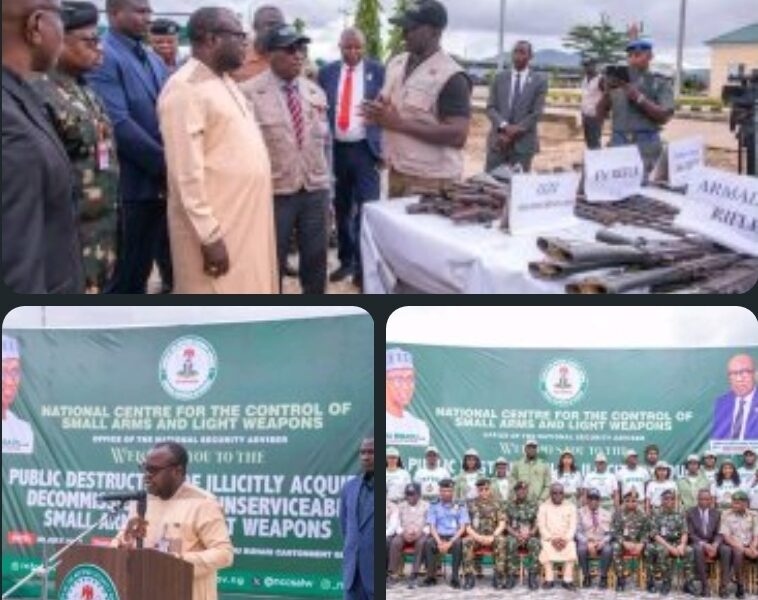 FG Intensifies Campaign Against Illegal Arms, Destroys 2,819 Weapons in Abuja