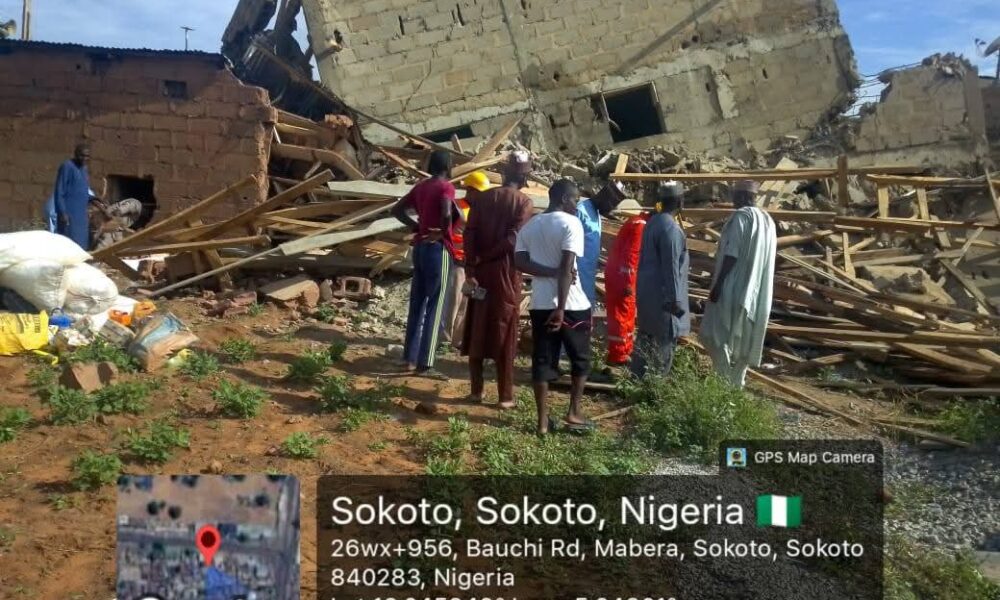 Workers Escape Unhurt After Building Collapse in Sokoto