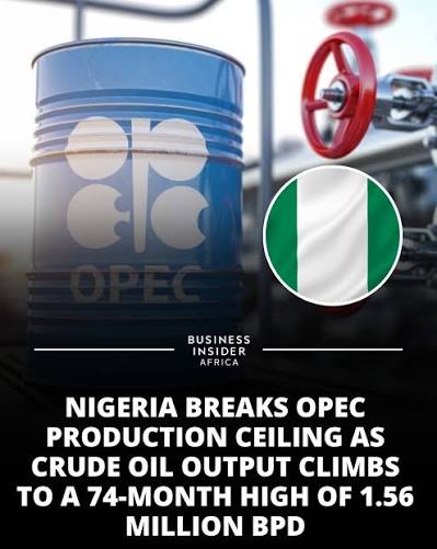 Nigeria Surpasses OPEC Oil Output Target, Records Highest Production in Over Six Years
