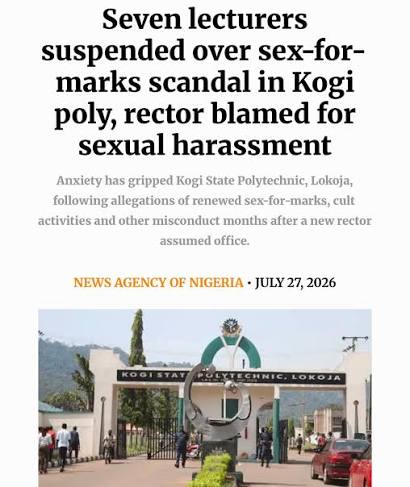 Kogi Polytechnic Suspends Seven Lecturers Over Alleged Misconduct
