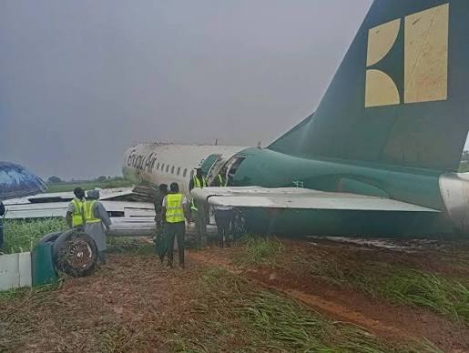 Enugu Air Aircraft Veers Off Runway at Benin Airport, Passengers Escape Unhurt