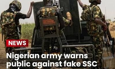 Nigerian Army Warns Public Against Fake 2027 Recruitment Advertisement
