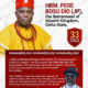 High Chief Etimigba Congratulates HRM Bosu Dio on 33rd Coronation Anniversary