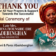 Engr. Idani, Peres Abadebenghan Appreciate Family, Friends, Well-wishers, Odimodi Community Over Mother’s Burial