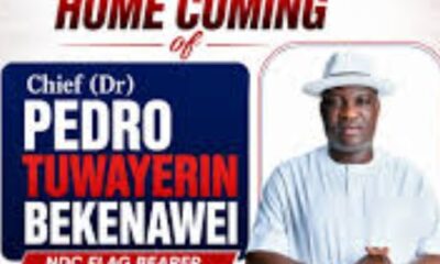Kokodiagbene Community Set to Host NDC House of Representatives Candidate, Pedro Bekenawei