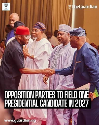 Opposition Parties Divided Over Fresh Call for Single 2027 Presidential Candidate  Fresh efforts to unite