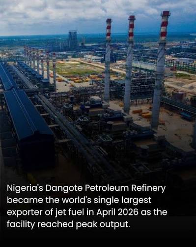 Dangote Refinery Retains Position as Europe’s Leading Jet Fuel Supplier, Surpassing U.S.