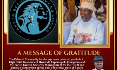 Odimodi Community Commends Ekpemupolo, Tantita Security Ltd Over Burutu Hospital Intervention