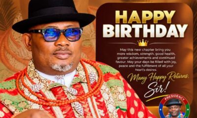 IYC PRESIDENT OKOTETE FELICITATES CHIEF LUCKY ALEX YOUBOGHA ON BIRTHDAY 