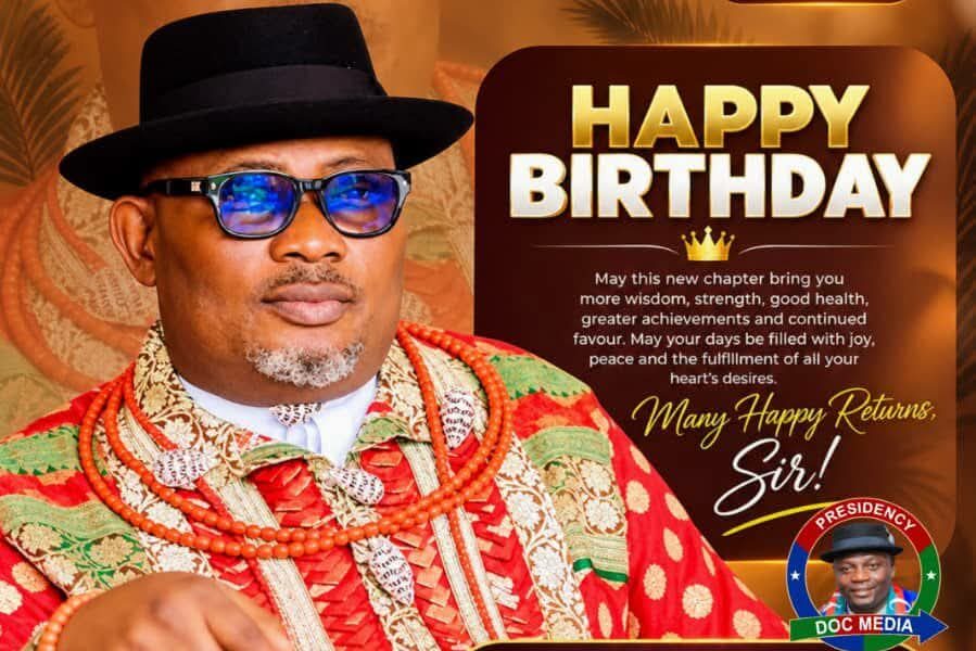 IYC PRESIDENT OKOTETE FELICITATES CHIEF LUCKY ALEX YOUBOGHA ON BIRTHDAY 