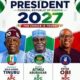 2027 Presidency: Tinubu, Atiku, Obi Step Up Nationwide Mobilisation