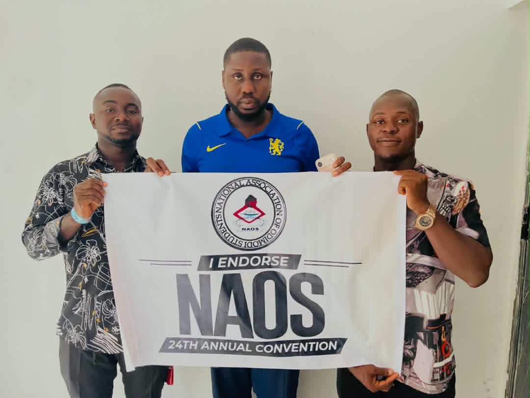 NAOS PAYS COURTESY VISIT TO DR. BATCH OLOYE — ENDORSES 24TH ANNUAL CONVENTION