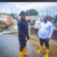 Egbo Inspects Flood-Hit Agbarho East-West Road, Calls for Urgent Intervention