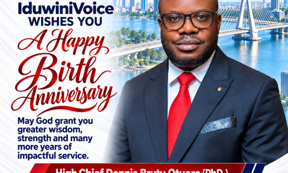 IduwiniVoice Celebrates Otuaro on Birthday, Hails His Leadership