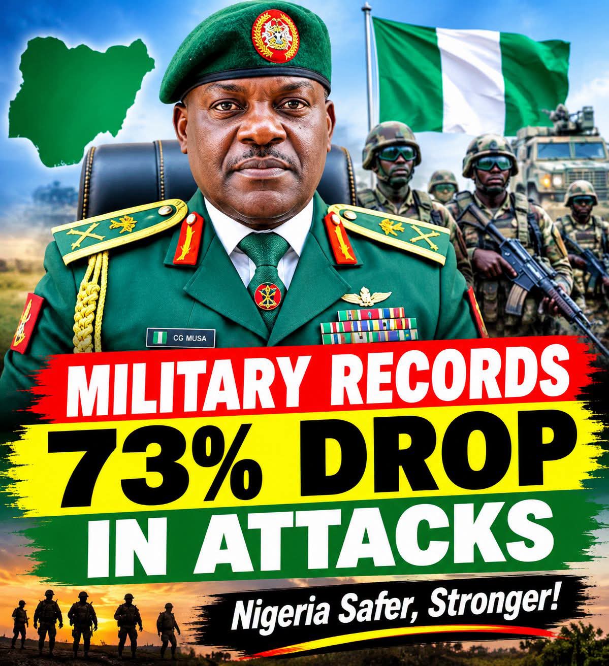 Military Records 73% Drop in Attacks Across Nigeria