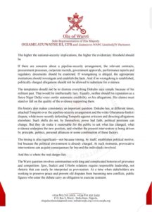 ₦2.7 TRILLION PIPELINE SURVEILLANCE ALLEGATION: OLU OF WARRI REJECTS ASARI DOKUBO’S CLAIM, DEMANDS DOCUMENTARY EVIDENCE